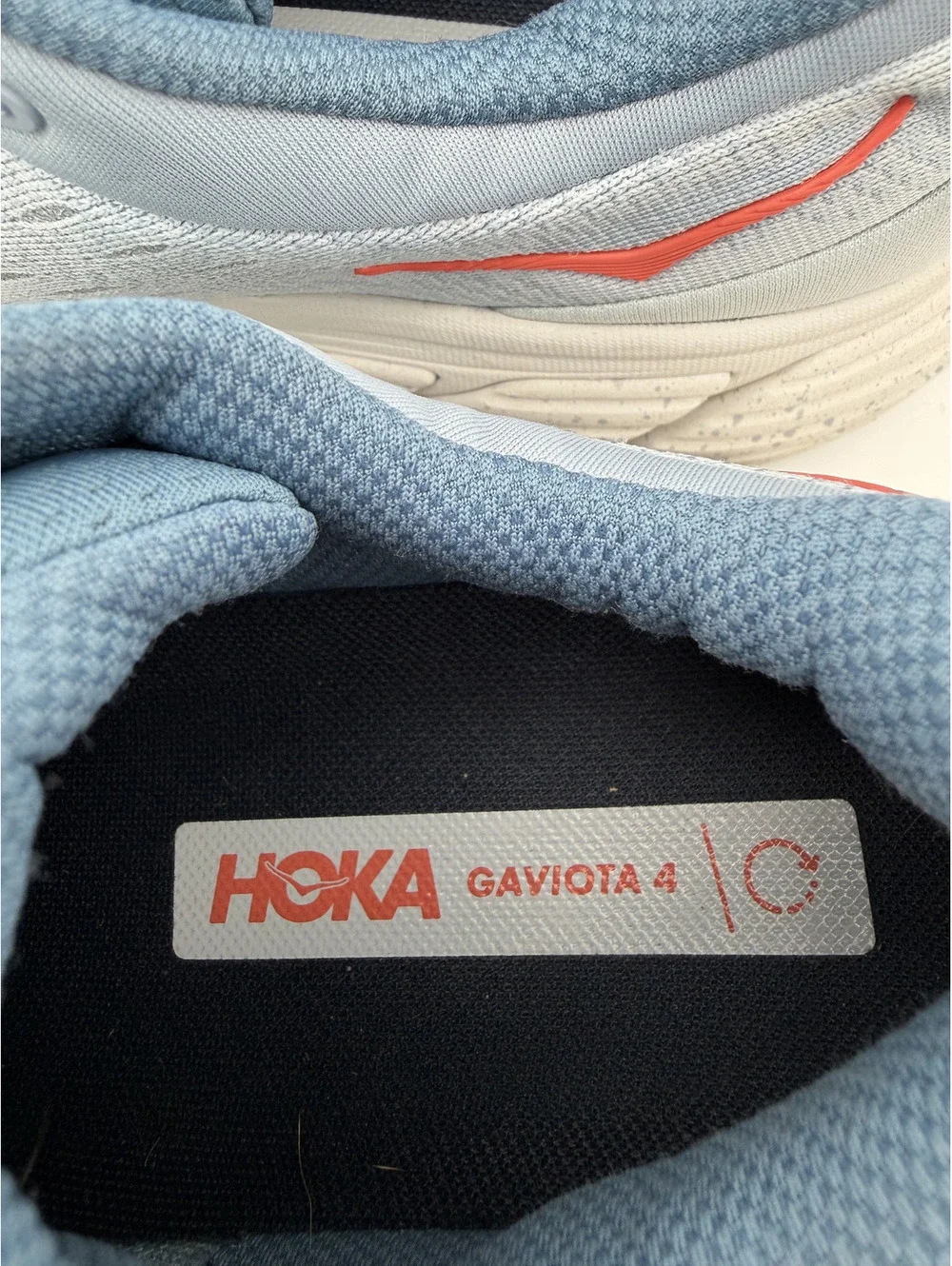 Hoka One One Women's Gaviota 4 Wide Running Shoes Blue Fog - Women's Size 7D
